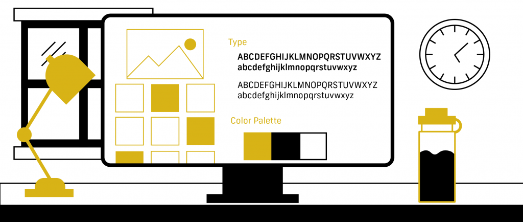 An artist’s depiction of a content management system’s user interface.