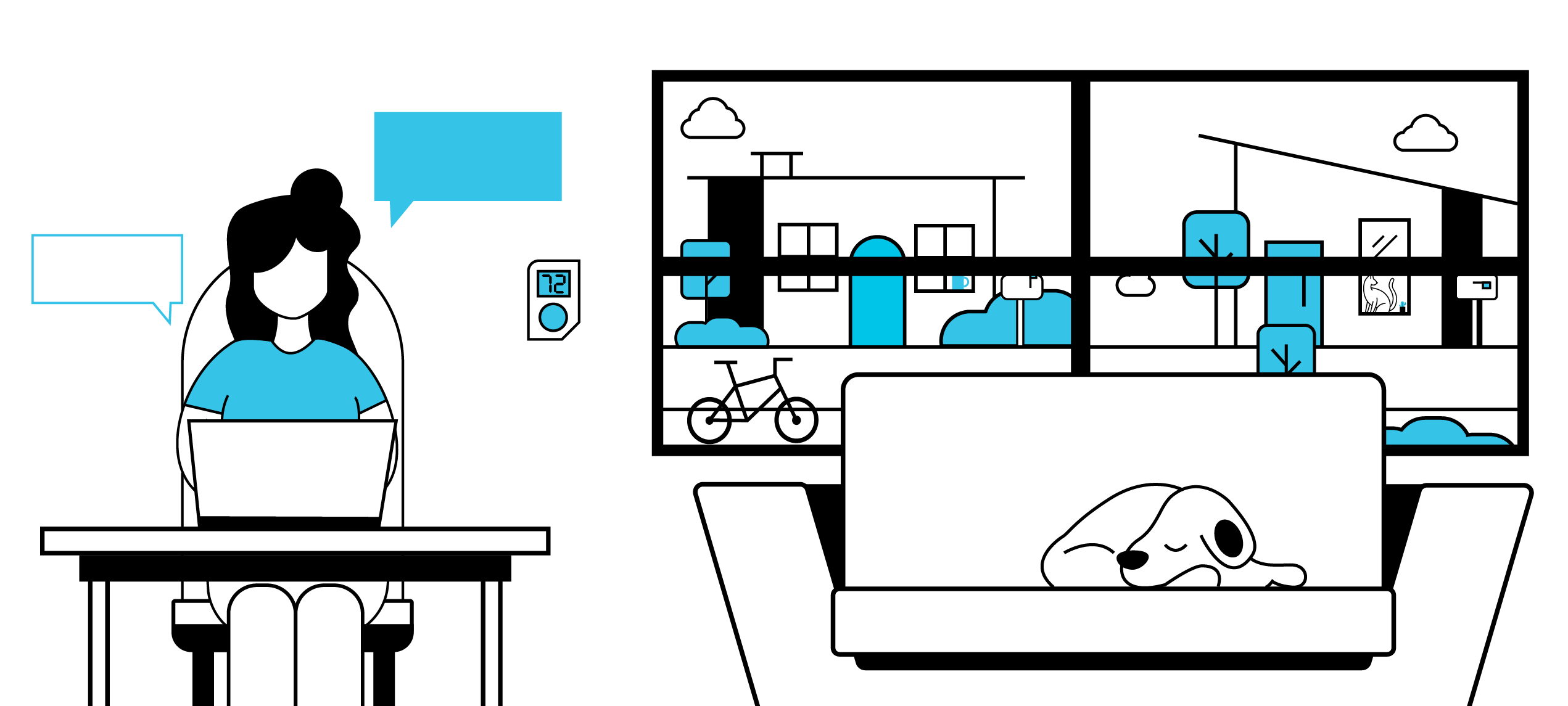 Smart home illustration